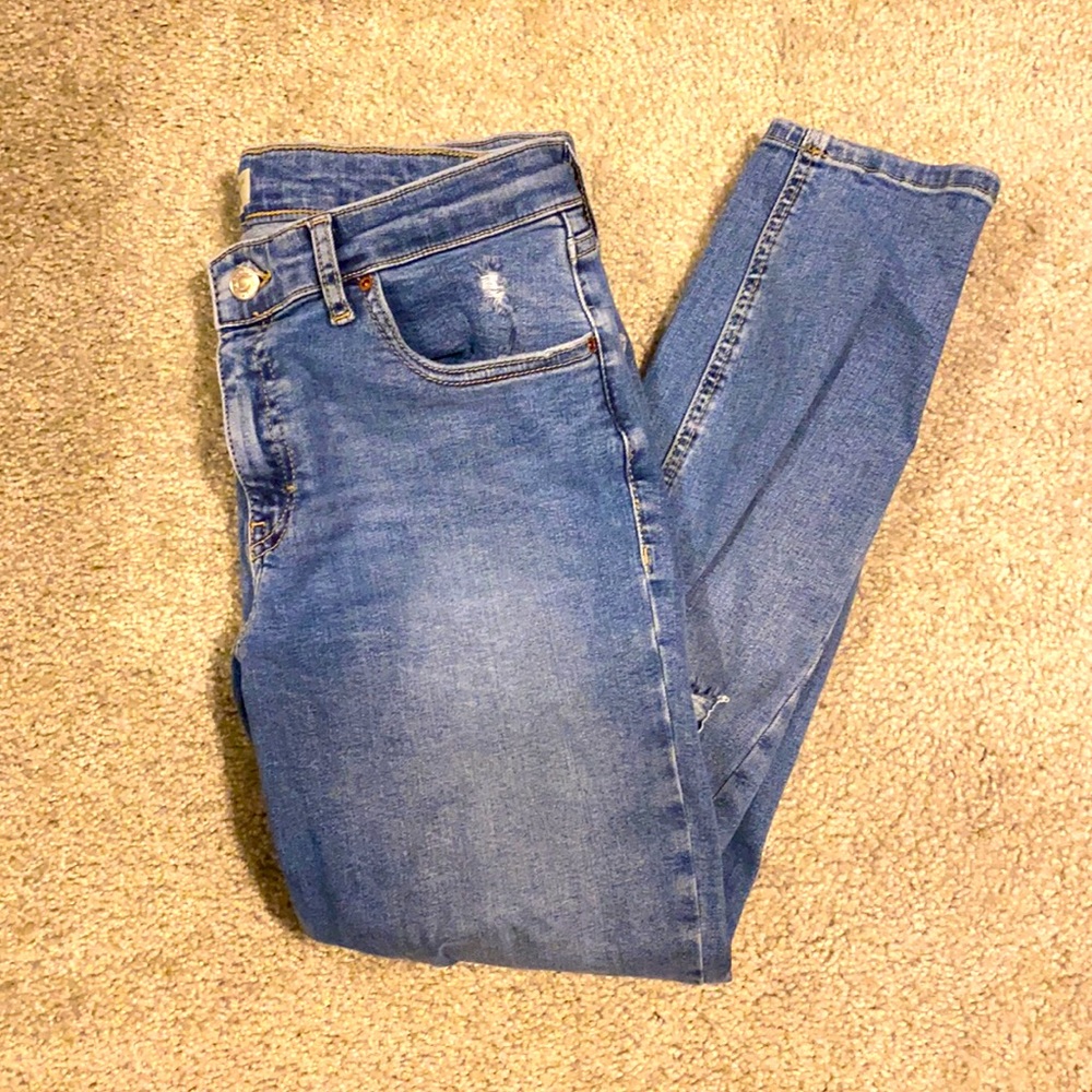 Topshop Jamie ripped skinny jeans